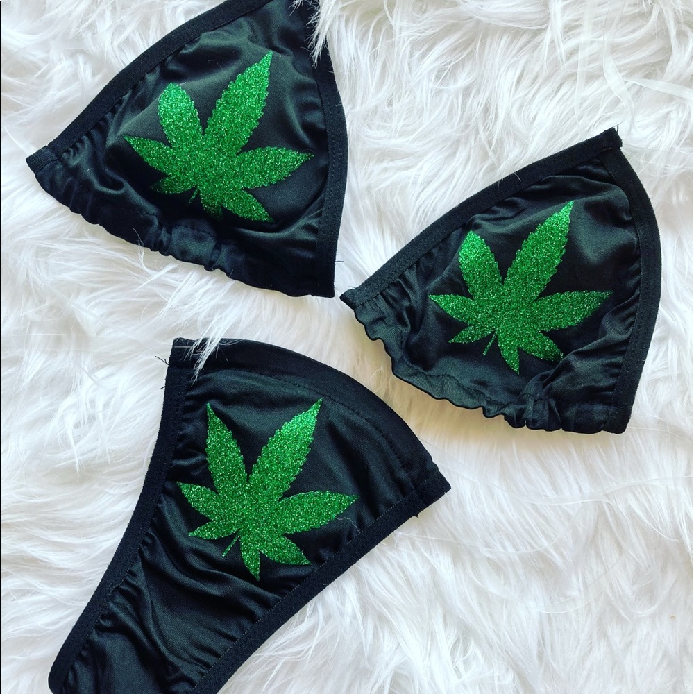 420 clear strap bikini